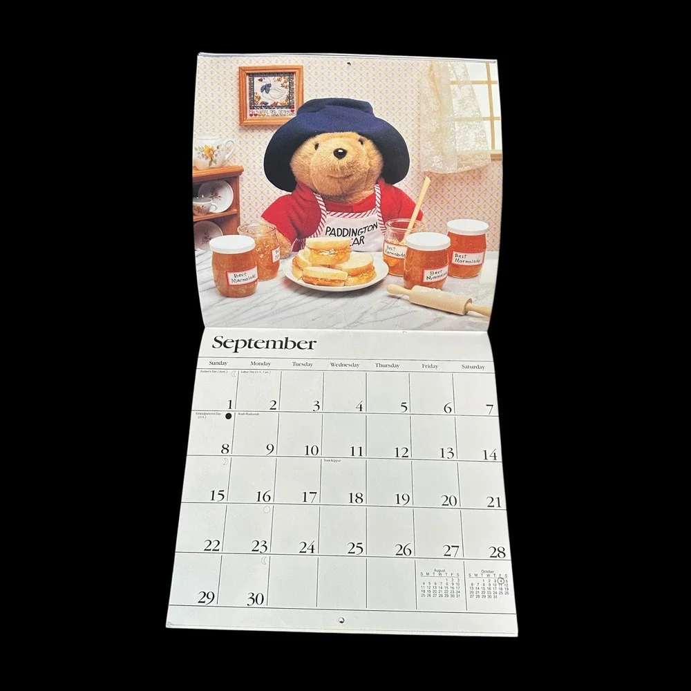 Paddington Bear vintage red printed